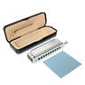 068888777391 Pyle Classic Style Harmonica Chromatic With Stainless Steel