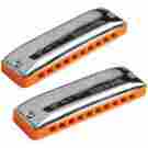 10322 Seydel Set Of 12 Session Steel Harmonica And Softcase