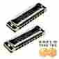 11316 Seydel Set Of 7 Solist Pro Harmonica And Softcase
