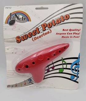 Fn152 1stnote New Red Sweet Potato Ocarina - Alto C Made In The Usa