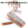 Th1290 4894707079669 Unbranded Orange Phosphor Bronze Reed Hole Blues Harmonica