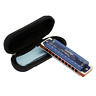 5263419129 East Top Hole Tone Diatonic Harmonica Key Blue 611029295317