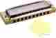 532bx-ck1-saga Hohner Blues Harp Ms Harmonica Key Of C Bundle With Polishing Cloth 702403281030
