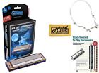 595bl-bf Hohner Blue Midnight Harmonica Key Bb Germany Includes Case Book Harmoni 8520688863862