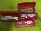 656295060238 Lot Of Silvertone Deluxe Harmonicas Key