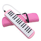 699930428260 Unbranded Glarry Melodica With Blowpipe Blow Pipe Pink