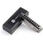 714131204168 Vangoa Blues Deluxe Hole Diatonic Harmonica With Case