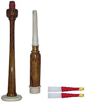 Aar-rwpc-2 Aar Rosewood Practice Chanter Natural Color With 2 Free Reeds Imitation Ivory Mounts