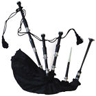 Aar-rwbsm Bagpipe Rosewood Aar New Scottish Black Silver Mount Velvet Bag Cord Highland F Size 6197827870689