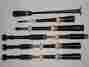 Ab4 C Mccallum New African Imitation Ivory Celtic Engraved Bagpipes Sticks Only