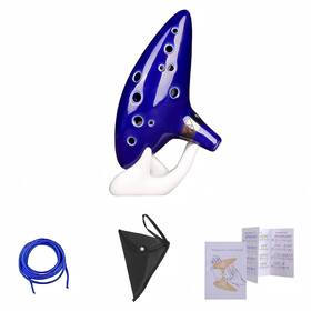 Instrument-01 Accfore Zelda Ocarina Instrument With Song Book Songs From The Legend Of 12 Hol