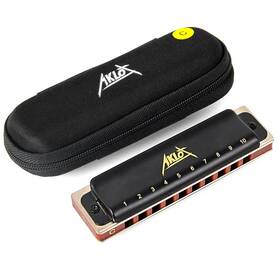 Aklot 941478425633 Blues Harmonica 10 Hole 20 Tones Kids Diatonic Harp Key Of C Harmonic F