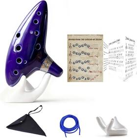 Aovoa 712320251061 12 Hole Ocarina Alto C With Getting Started Guide And Songbooks Songs Fro