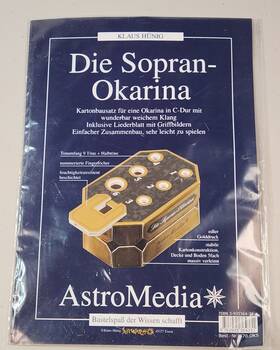 Astromedia 783935364331 The Soprano Ocarina Cardboard Kit For An In C Major German Print