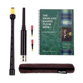 Barefoot Bagpiper 309272399042 Bagpipe Practice Chanter 18in Nickel Plated Engraved Ferrule. Bagpipes Piping