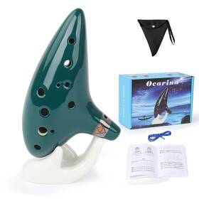B010 Bgmuser Ocarina 12 Hole C Key Ceramic Ocarinas Instrument For Kids Adults Zelda Fans