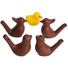 Bird002 Musical Instruments Purple Clay Ceramic Bird Water Whistles 735810220293