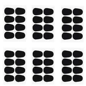 Hsl00989 Booge 48 Pcs 0.8mm Thick Saxophone And Clarinet Mouthpiece Cushions Patch Pads Bla