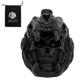 Boxob 1061475 Aztec Death Whistle Skull Quetzalcoatl Design 125 Decibels Loudest Black