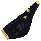 Bpcgf Aar Scottish Bagpipe Cover Black Velvet Golden 799234330563