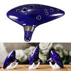 Bqe153224 Insma Hole Blue Ocarina Ceramic Alto Flute Instrument 6954333773268