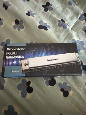 Brookstone 638688703779 Pocket Harmonica New