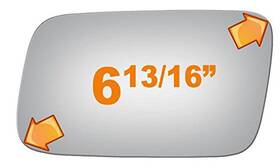2548 Burco 840591002775 Driver Side Replacement Mirror Glass For 1985-1989 Toyota Mr2