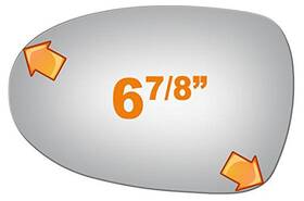 200sx Burco 840591003741 2642 Driver Side Replacement Mirror Glass For 1995-1998 Nissan 1