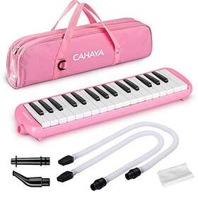 Cahaya 060987640304 Melodica 32 Keys Double Tubes Mouthpiece Air Piano Keyboard Musical Instrumen