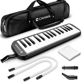 Cml0050b Cahaya Melodica 32 Keys Double Tubes Mouthpiece Air Piano Keyboard Musical Instrument W