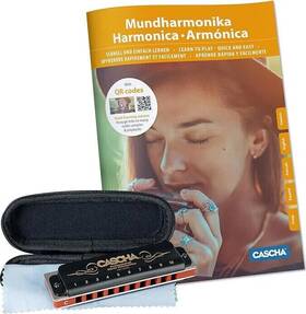 Hh1610 Cascha Professional Blues Harmonica C Method Bundle