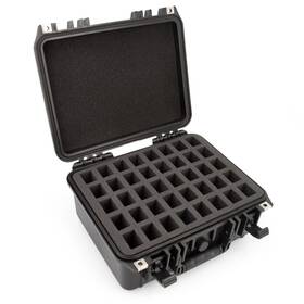 Casematix 810000063406 Waterproof Harmonica Case Fits 40 Harmonicas By Hohner Fender And More