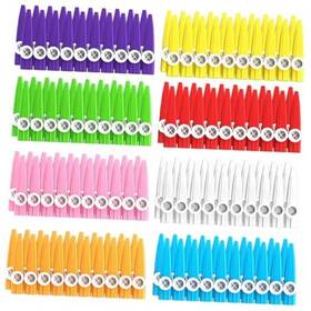 Cheelyvin.h 160-kazoos 160 Pcs 8 Colors Plastic Kazoos Bulk For Kids Sets Christmas Party Early