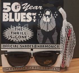 Cole Craft Blu5d 50 Year Blues Diatonic Harmonica Key Of C Black Uv400 Shades