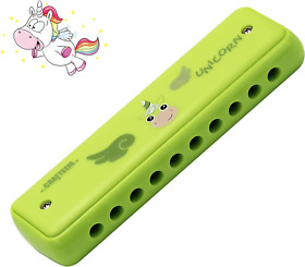 Crafteem Color Blues Harmonica Key Of C For Kids Children Toddler And Beginne