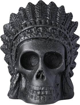 Md24227 Deekec Screaming Aztec Death Whistle - Skull Retro Design 126 Decibels Black