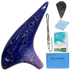 Dhwebwlp 746198418349 12 Hole Sweet Potato Ocarina Instrument For Beginner Alto C Ceramic S