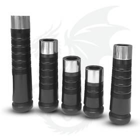 St-po-87 Dragon Premium Complete Highland Poly Bagpipes Stocks 5 Pcs Set Stainless Steel Mounts