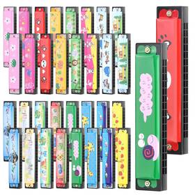 Draupnir 06037 32 Pcs Harmonica 16 Holes Cartoon With Double Row - Perfect Mix