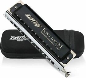 T12-18k East Top 12holes 48tones King Dream Chromatic Harmonica Key Of C Professional