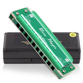 East Top 614134100491 Upgrade Diatonic Blues Harmonica Key Of C 10 Hole Harp Mouth