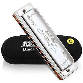 East Top 723610433692 Diatonic Harmonica Key Of C 10 Holes 20 Tones 008k Blues Mouth Organ
