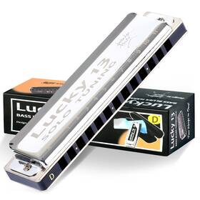 East Top 726312273771 Lucky 13 Bass Plus Blues Harmonica Holes Diatonic Harp Mouth Organ Profess