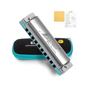 East Top 739804233238 Harmonica Advanced Diatonic Key Of F 10 Holes ... Fast Ship