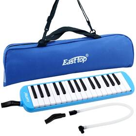 Bm32k-blue East Top 32-key Professional Mouth Melodica Keyboard Organ - Adults Students And Kids G