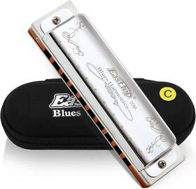 T008k-sr-c East Top Diatonic Harmonica Key Of C 10 Holes 20 Tones 008k Blues Mout
