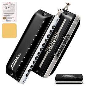 T12-48nv2.0-g East Top Updated Forerunner 2.0 Without Valves Chromatic Harmonica 12-hole 48 Tones G