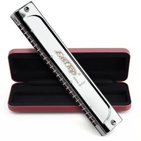 T2406s-low East Top Tremolo Harmonica Key Of Low D 24 Holes Professional Mouth