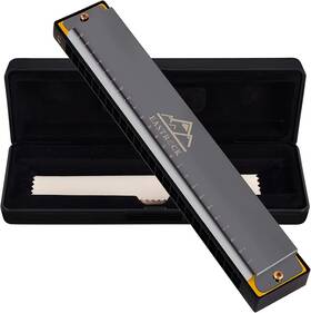 Eastrock 313089368337 Blues Harmonica 24 Hole C Key With Case Mouth Organ Harp Diatonic