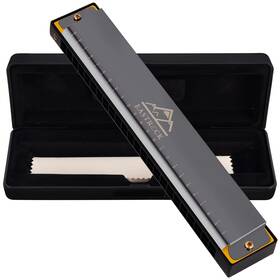 Csm2020-csmfr5-152 Eastrock Blues Harmonica 24 Hole C Key With Case Mouth Organ Harp Diatonic